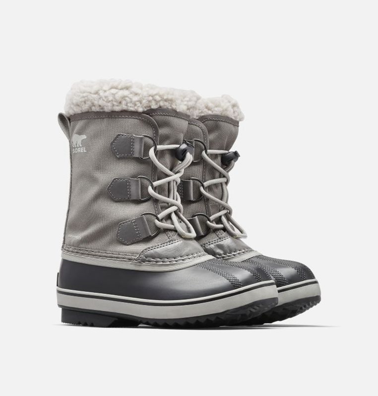 Botas Nieve Sorel Niños - Youth Yoot Pac™ Nylon Gris/Negras - 65941-UWZA